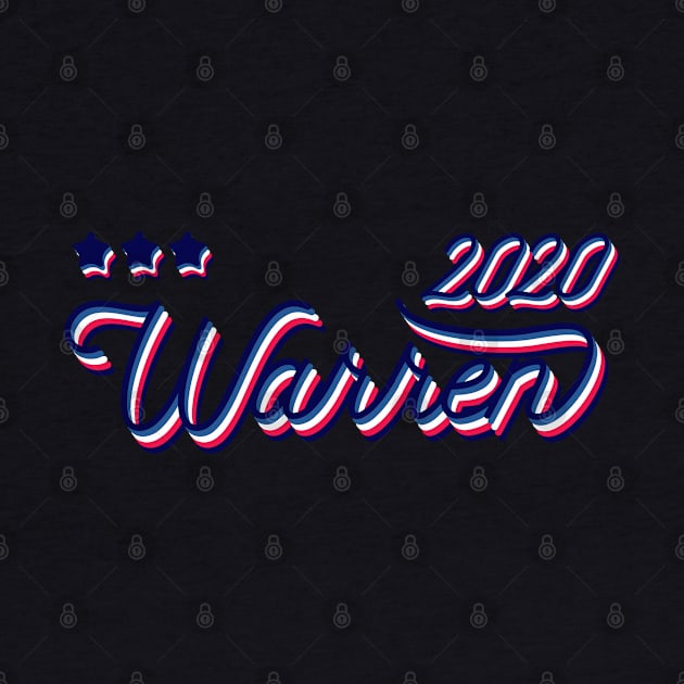 Elizabeth Warren 2020, Presidential Candidate - cool vintage style in Red White and Blue by YourGoods